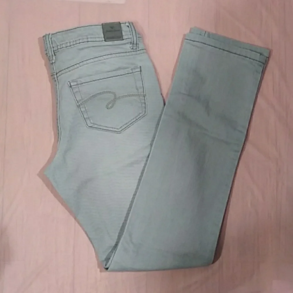 Justice Jeans Girl Gray Jeans Sz 12 S